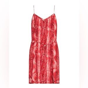 NWT VIX Paula Hermanny Tunisia Dani Silk Snake Print Dress Size Medium